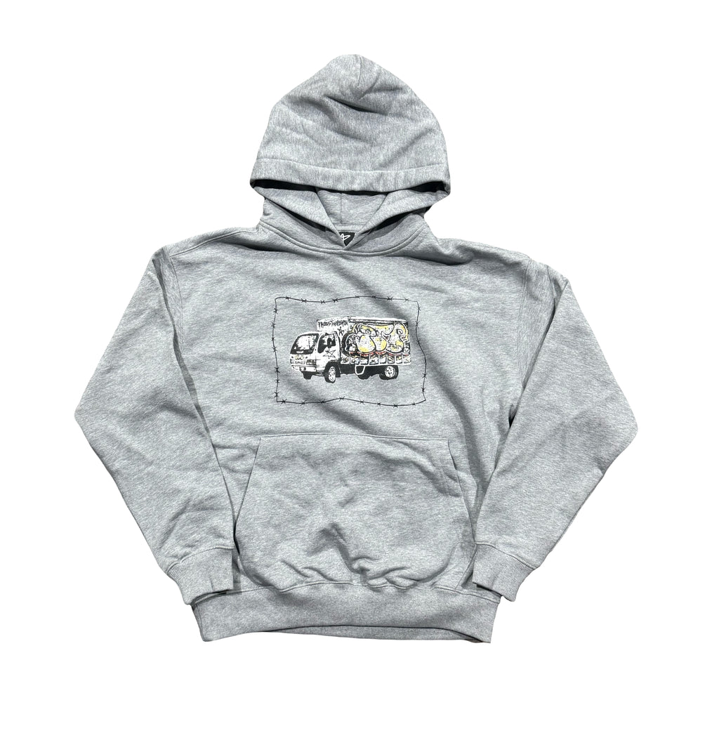 Grey Marle Truck Hoodie